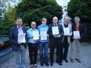 Siegerehrung Gruppe - A: Holger Namyslo, Andre Kienitz, Jonas Lampert, Dr. Gerhard Köhler, Martin Molinaroli, Hartmut Zieher